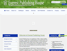 Tablet Screenshot of everestpublishinghouse.com